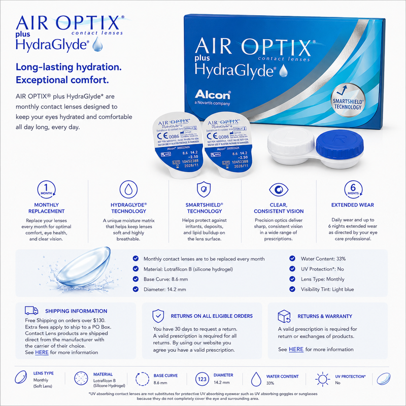 AIR OPTIX® Plus HydraGlyde® 6 Pk
